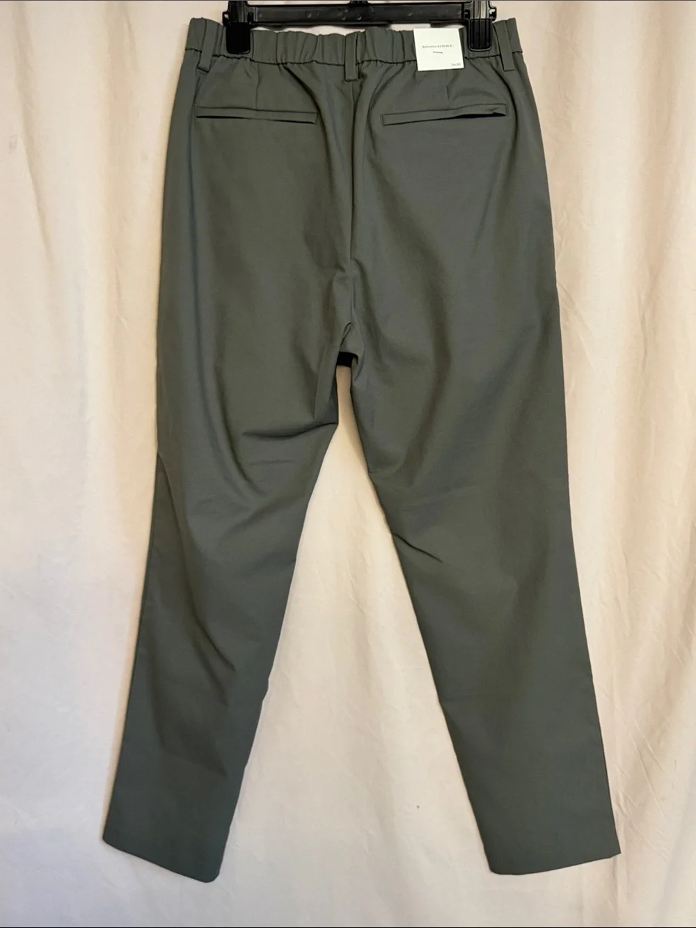 Banana Republic Athletic Slim Fit Performance Pant, Size 34X30, Color Olive